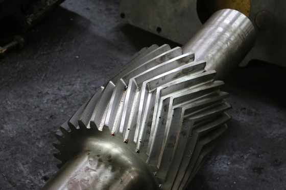 10 Module Gear Milling Herringbone Gears Shaft With Induction Hardening