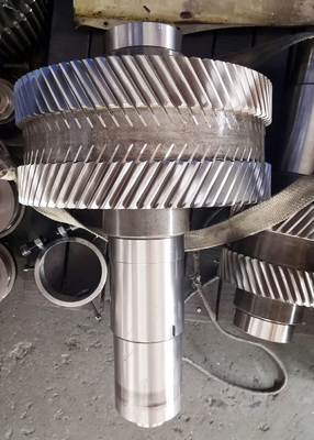 DIN 18CrNiMo7 4 Module 77T Double Helical Gears