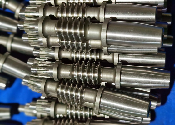 20CrMnTi Pinion Durable and Hardened Worm Shaft And Worm Gear Gear Hobbing