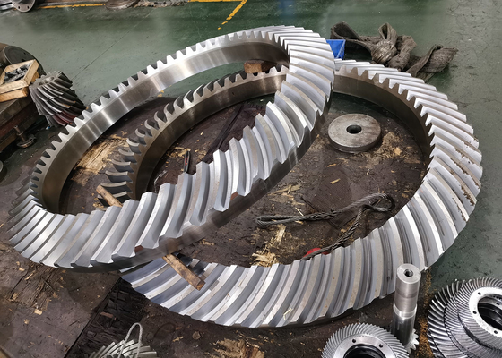 Durable 62T Spiral Bevel Gear Set with Carburizing Heat Treatment for Long-Lasting Performance