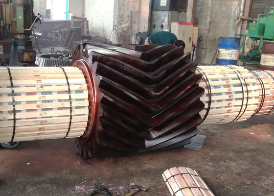 Forged AISI 8620 Steel Herringbone Gear Shaft for Heavy Duty Machinery