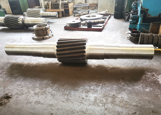 3000mm Transmission Gears Length Left Hand Helical Spline Shaft Main Drive