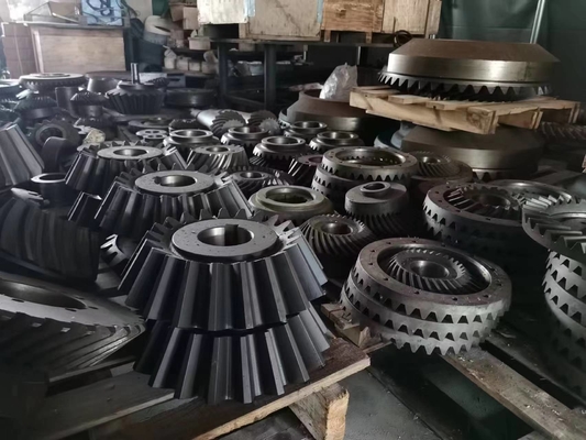 Forging Steel Straight Bevel Gear For Cone Crusher 14.5 Module