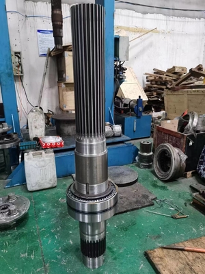 Main Involute 50HRC Spline Gear Shaft Transmission Parts Of Coal Heading Machine 2220mm