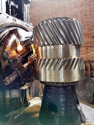 Steel Double Helical Gears For Industrial Machinery Customized Center Distance 10.0