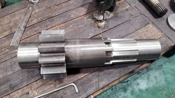 CNC Machining Spur Gear Shaft With Quenching Heat Treatment