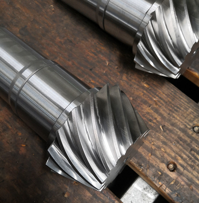 Right Hand Spiral Bevel Gear Shaft 6.5 Module 503mm Length