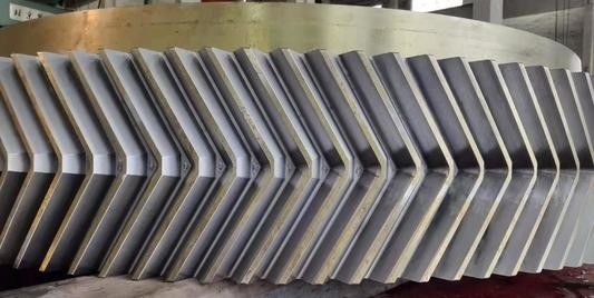 Dependable Herringbone Gears Steel Face Width Depends On Size ISO 8-9 Grade Accuracy Customizable