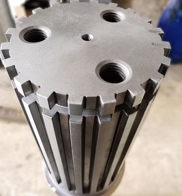 Custom Made Spline Gear Shaft with Cylindrical Gear Profile and Various Gear Teeth Manufacturing Options