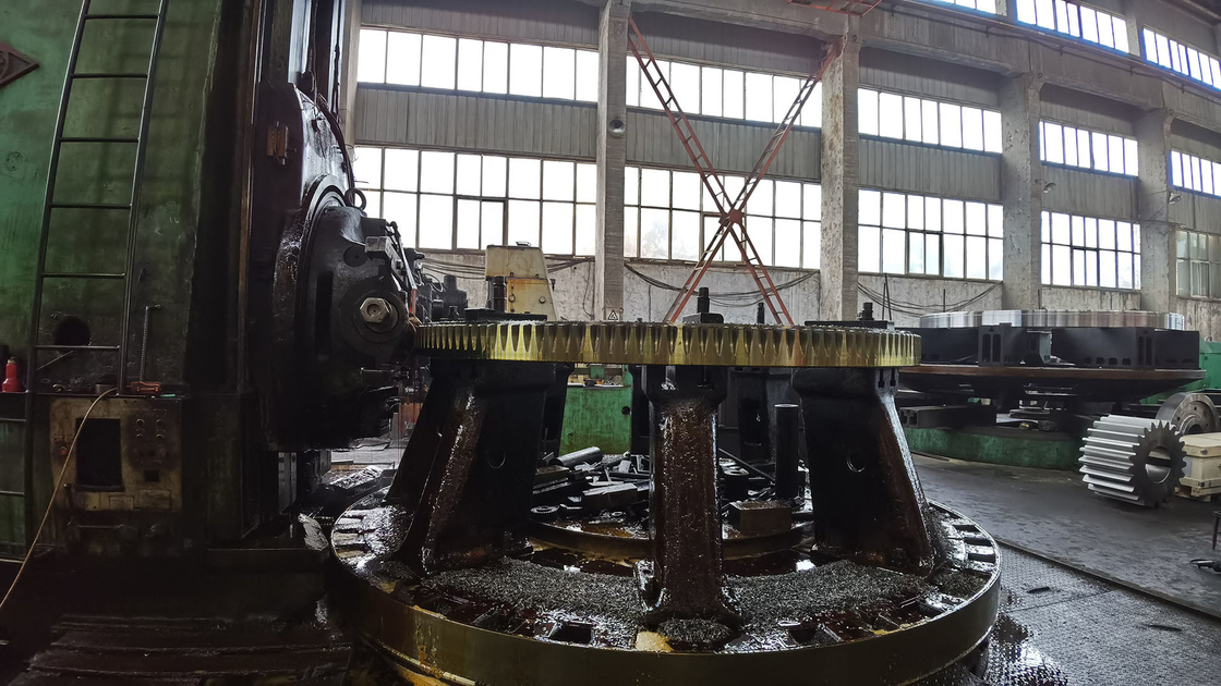 Cement Mill 28 Module Casting Steel Industrial Gears For Rotary Dryer