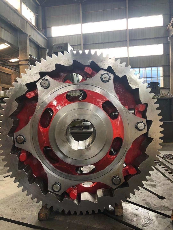 16 Module 84 Teeth Transmission Gears Forging Steel Assembled Ratchet Gears