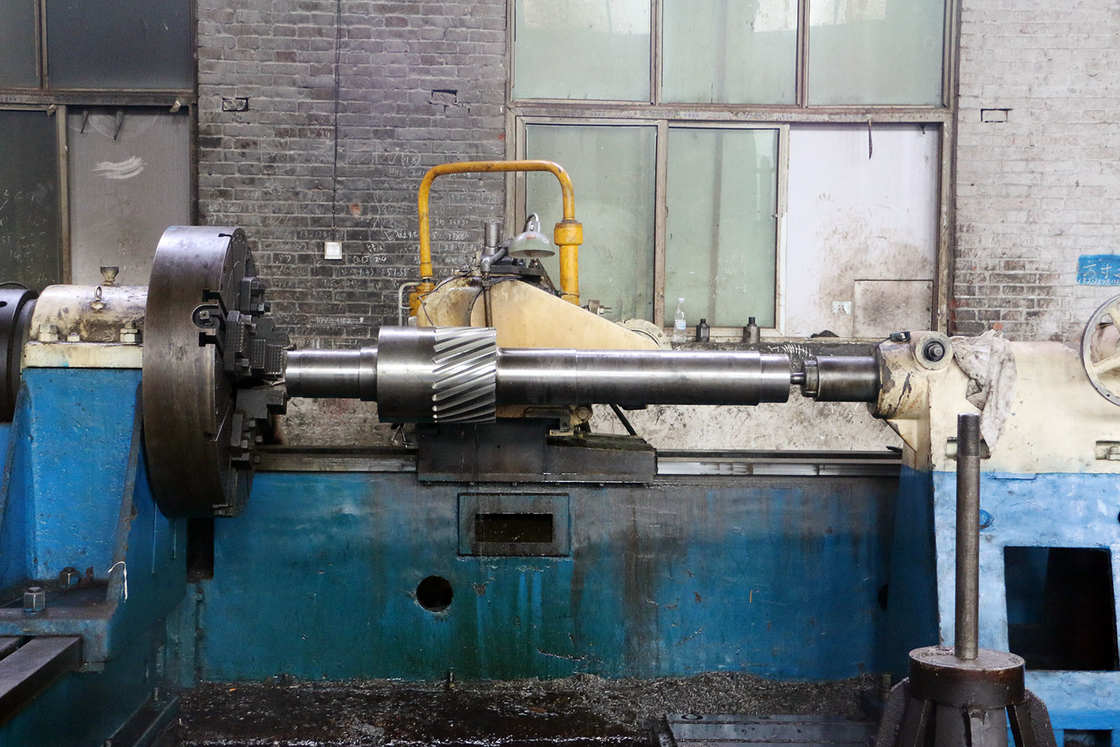 Herringbone Transmission Spare Parts Cylindrical Bevel Gear Shaft