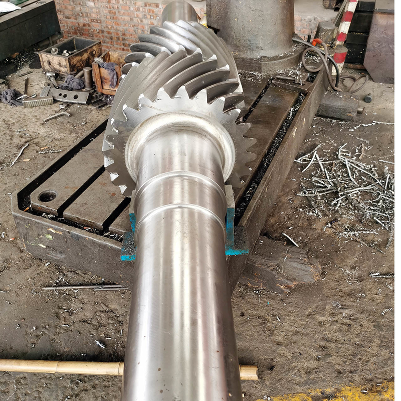 DP 1.5 25T Herringbone Double Helical Gear Shaft For Mining Equipment