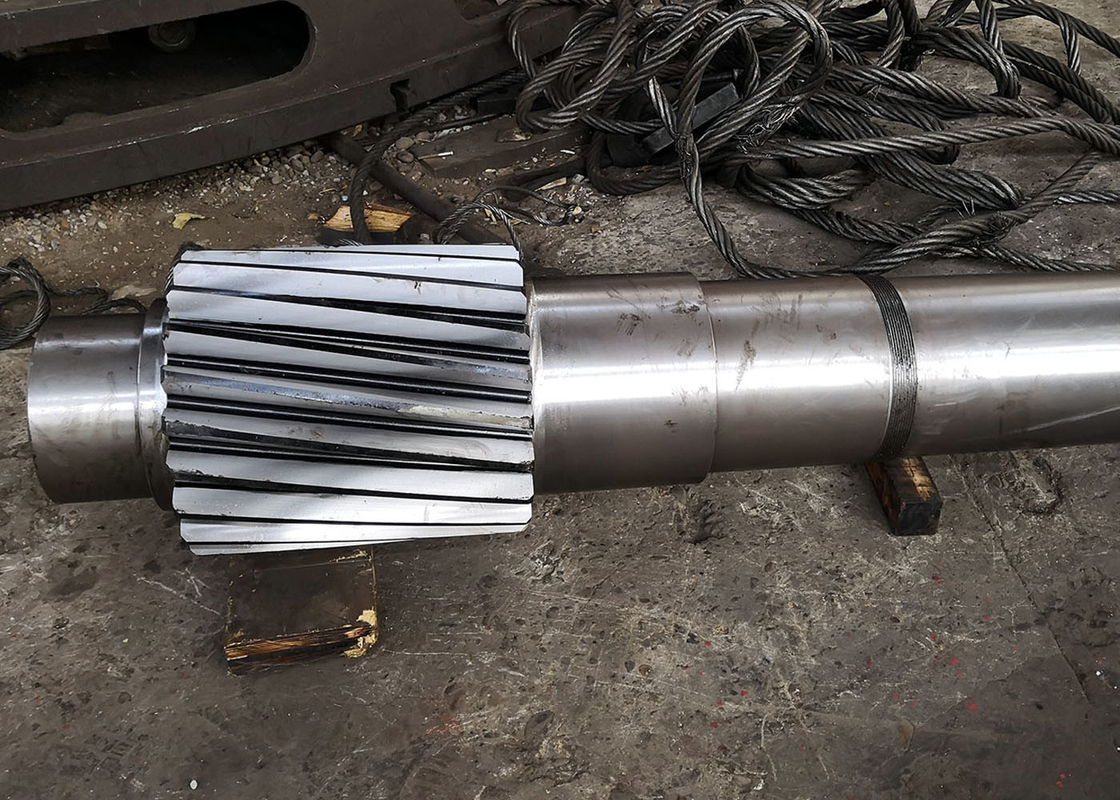 Helical Spline Transmission Gear Shaft 18CrNiMo7 Forged Steel
