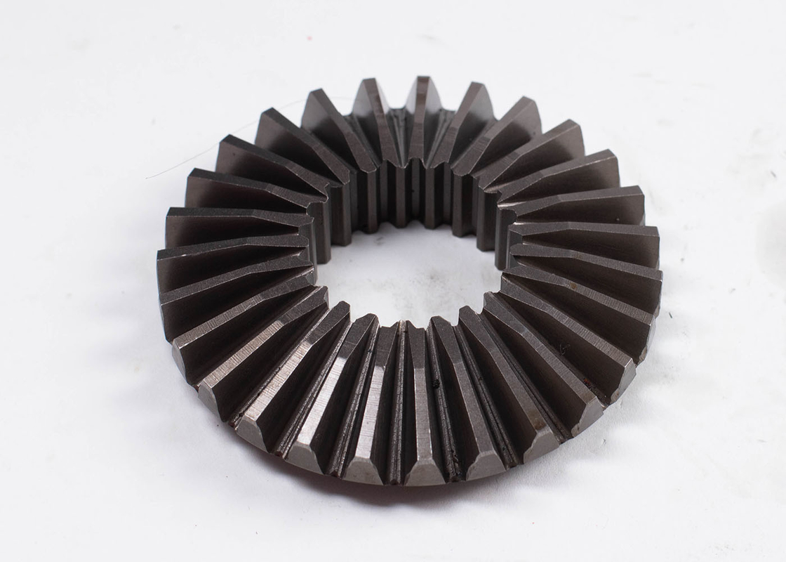 ISO 7 Cone Shaped Gears Straight Bevel Gears With Internal Spline