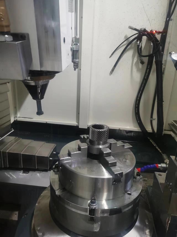 40Cr Alloy Steel Skiving Internal Helical Gears Power Helix Angle 45°
