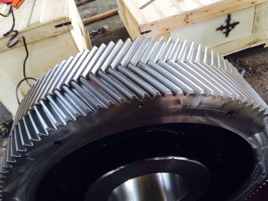 Manufacturing Herringbone Gears With Gear Teeth Milling Process And 20° Helix Angle