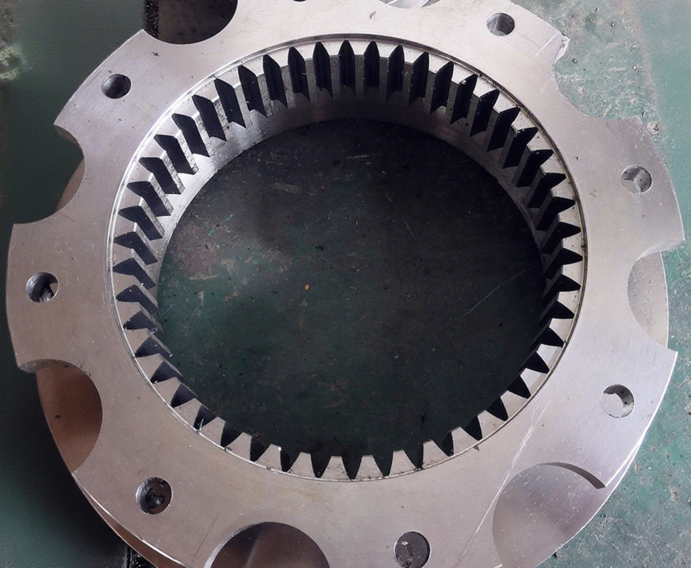AISI 4140 Steel Gear Shaft Coupling With Internal Gear