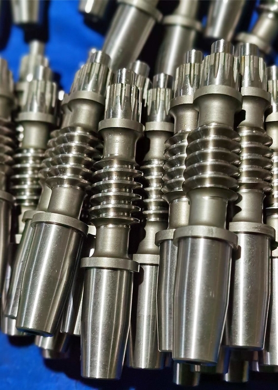 20CrMnTi Pinion Durable and Hardened Worm Shaft And Worm Gear Gear Hobbing