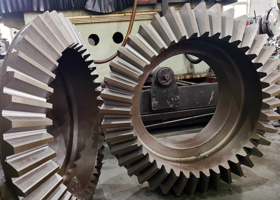 Mining Equipment Conical Gear  Straight Bevel Gear 14 Module with Gear Shaping