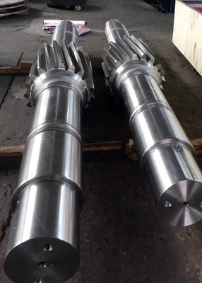 Gear Grinding Helical Transmission Gear Shaft 17CrNiMo6 Steel Gearbox Output Shaft