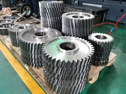 10 Module 1045 Steel Single Helical Gear for Gear Hobbing with Cylindrical Gear Profile