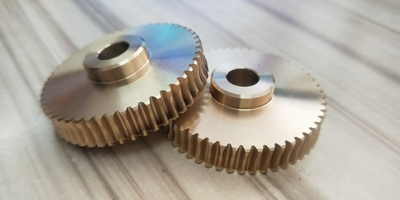 Bronze Alloy Worm Gear Wheel Set Transmission Spare Parts 62 HRC