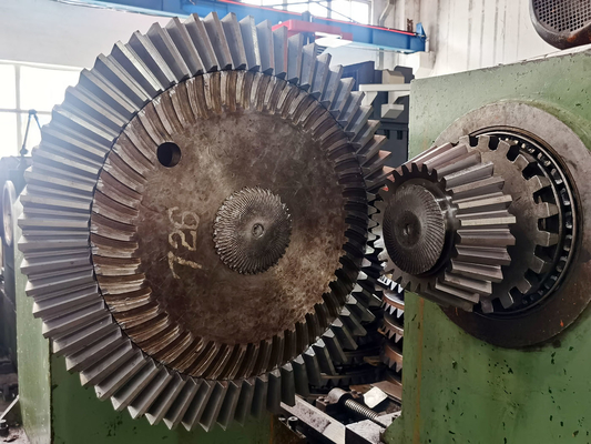 Gear Shaping Straight Bevel Gear Set Of Cone Crusher For Mining Equipment
