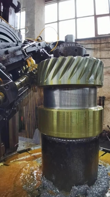 Transmission Double Helical Gear Pinion Hobbing Services 70mm ISO 8-9 Grade