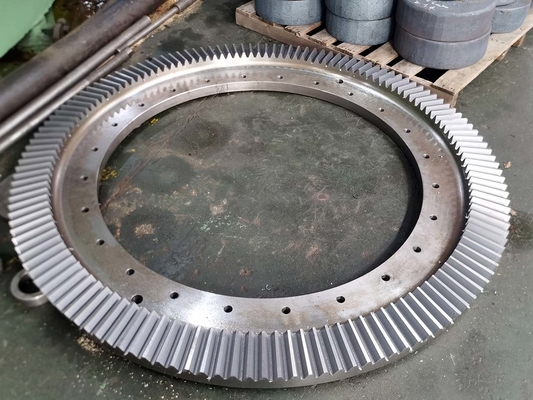 AISI 4140 Steel 42CrMo Steel Gleason Profile Type Large Size Straight Bevel Gear