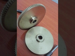 ZA Type Nodular Cast Iron Worm Wheel And Worm Shaft 1.5 Module